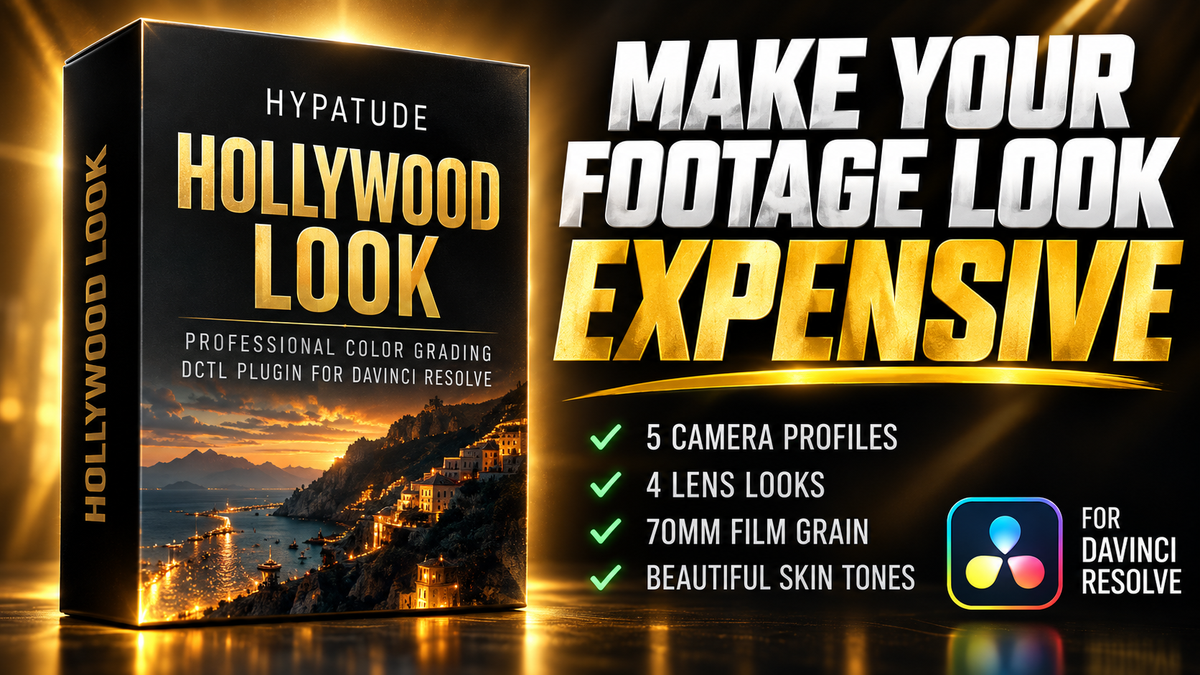 A Hypatude Hollywood Look – Easy Cinematic DCTL for DaVinci Resolve